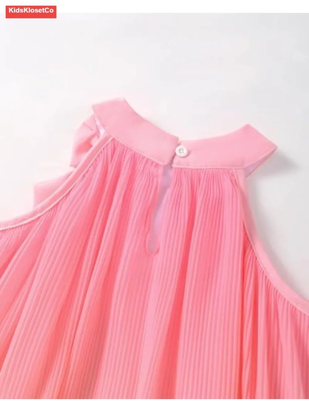 Toddler Girl Tulle Ombre Halter Sundress - Sleeveless A-Line Princess Dress